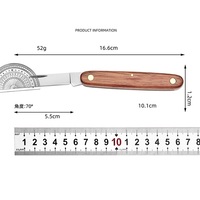 Couteau de jardinage professionnel pour la greffe, longueur 166 mm, poids 52 g