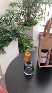 Bolsa de yute de botella individual personalizada, bolsa de yute de algodón duradero para vino o champán para ir de compras - Product Image 2