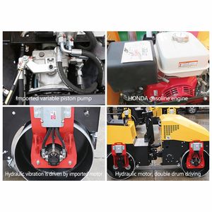 Rouleau compresseur asphalté à vitesse variable en continu Rouleau compresseur essence/diesel de marque Bon prix pour moteur Honda - Product Image 5