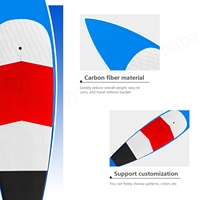 Planche de paddle-downwind de haute qualité GY, en fibre de carbone, 115L/130L, bleue, polyvalente, avec ailes hydrofoil SUP personnalisées