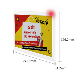 ป้ายราคาอิเล็กทรอนิกส์ MinewTag STag116Q ขนาด 11.6 นิ้ว 4 สี แบบ E-paper ไร้สาย สำหรับป้ายราคาดิจิทัลในสำนักงานและบอร์ดแสดงสินทรัพย์ - Product Image 3