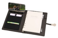 Nouveau cahier A5 à charge sans fil tendance avec boucle d'affichage du logo LED Clé USB cachée et batterie externe intégrée de 8000mAh