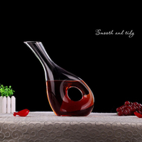 Décanteur à vin en verre cristal en gros, aérateur et verseur de vin rouge et séparateur de liqueur pour la maison et les restaurants