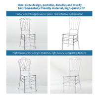 Chaises de mariage Chiavari en acrylique Runwood, Chaise Tyffany, Chaise Tiphanie, Petite Chaise Acryl, Chaises en acrylique pour événements