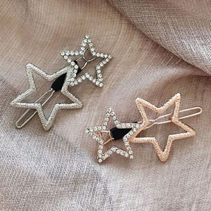 Vente en gros Accessoires de <span class=keywords><strong>cheveux</strong></span> pour femmes Pinces à <span class=keywords><strong>cheveux</strong></span> pentagramme scintillantes Épingles à <span class=keywords><strong>cheveux</strong></span> géométriques Barrettes pour filles - Product Image 1