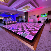 Piso de Baile Interactivo con Espejo Infinito 3D, Luces LED para Bodas, Paneles de Piso de Baile con Luces LED para Fiestas, Magnéticos, para Exteriores