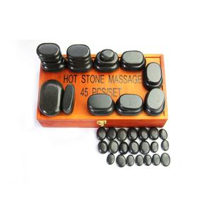 45 pezzi Set di pietre calde massaggio energetico natura Spa attrezzature per il relax del corpo - Product Image 6
