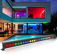 Projecteur LED PAR 72W DMX512 RGBW pour DJ, club, fête, concert, événement