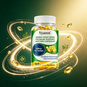 Extrait Naturel de Horny Goat Weed – Soutien Physique en Gélules Molles (90 unités) – Maintient la Vitalité Quotidienne et un Mode de Vie Actif pour Hommes – OEM ODM - Product Image 2