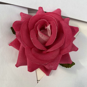 Cabeza de flor de rosa de terciopelo Artificial de tacto Real de alta calidad DIY boda Halloween Día de San Valentín decoraciones de Pascua sombrero de pared uso - Product Image 4