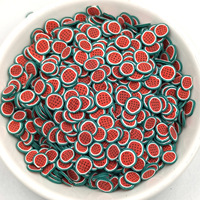 100 Stuks 5Mm 3d Hars Poly Polymeer Klei Plakjes Fruit Nail Art Bedels Voor Diy Ambachten Polymeer Klei Plakjes Crafting Nail Art