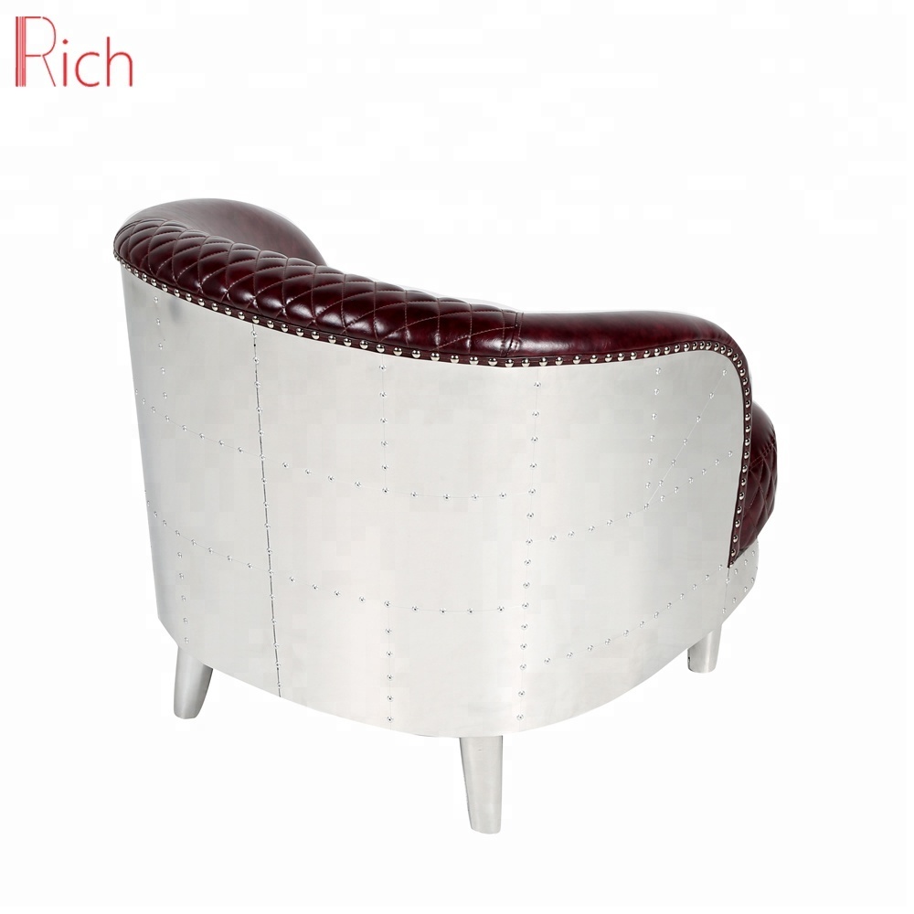 Néoclassique Commercial Chine Marron En Cuir Véritable Canapé En Cuir Véritable Personnalisé Petit Style Canapés Modernos