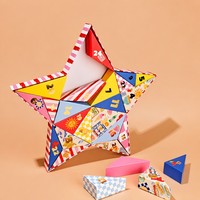 Boîte de calendrier de l'avent en forme d'étoile, écologique, portable, avec logo personnalisé, emballage cadeau de luxe irrégulier, vente en gros de bonbons de Noël
