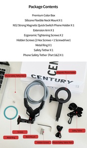 Magnetic Neck <strong>Mount</strong> for <strong>Phone</strong> Neck <strong>Phone</strong> Holder POV/Vlog <strong>Mount</strong> Hand Free <strong>Phone</strong> Neck Holder <strong>Chest</strong> Stand for Video Recording - Product Image 6
