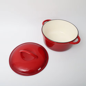 2025 allemagne ronde <span class=keywords><strong>en</strong></span> <span class=keywords><strong>fonte</strong></span> émail gros fruits de mer cuisson dîner ustensiles de cuisine cuisinière grands marmites à soupe casseroles - Product Image 5