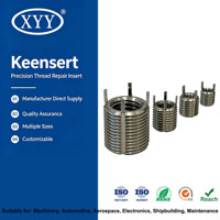 Key - Locking Threaded Insert TC4 Titanium Alloy Light Weight Corrosion Resistant Thread Sleeve Keensert