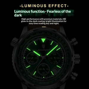 <span class=keywords><strong>Montre</strong></span> pour homme automatique mécanique multifonctionnelle haut de gamme, élégante, étanche, bracelet en cuir, résistance à l'eau 30 ATM, boîtier de 40 mm - Product Image 4