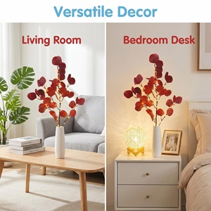 <span class=keywords><strong>Guirnaldas</strong></span> <span class=keywords><strong>de</strong></span> Eucalipto y Hojas <span class=keywords><strong>de</strong></span> Manzano en Tonos Otoñales Coloridos para Decoración <span class=keywords><strong>de</strong></span> Acción <span class=keywords><strong>de</strong></span> Gracias, Bodas y Navidad - Product Image 5
