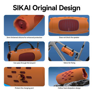 Accessoires de Vélo Housse de Protection Anti-Chute en Silicone pour Enceinte <span class=keywords><strong>JBL</strong></span> <span class=keywords><strong>Charge</strong></span> <span class=keywords><strong>6</strong></span> avec Support pour Vélo et Couleurs Tendance - Product Image 2