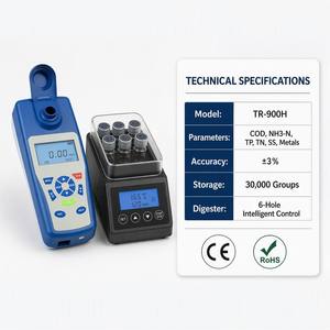 Detector de Calidad del Agua Multiparamétrico Portátil TR900, Analizador de Campo para DQO, Amoníaco, Nitrógeno, Nitrógeno Total, Fósforo Total y Aguas Residuales - Product Image 5