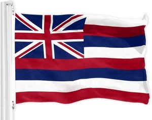 Drapeaux hawaïens imprimés en polyester de haute qualité avec œillets en laiton <span class=keywords><strong>Drapeau</strong></span> imprimé résistant aux UV imperméable d'Hawaii - Product Image 1