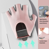 Gants de musculation AceWarm unisexes sans doigts, rembourrés, avec sangle de poignet réglable pour le cyclisme et les sports