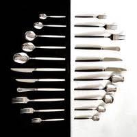 Ensemble de couverts Pak Enterprises, en acier inoxydable, pour table à manger, design personnalisé de haute qualité, prix abordable.
