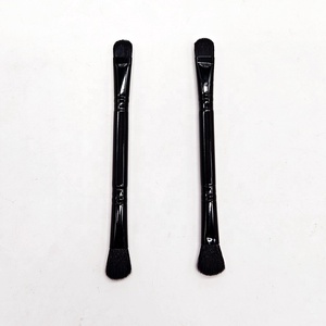 12,7 cm Todo Negro tamaño mediano Dual Duo sombra de ojos cepillo esponjoso sombra de ojos mezcla cepillo de sombreador plano cepillo de sombra de ojos de doble extremo - Product Image 1