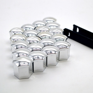 17mm19mm21mm Spot Venta al por mayor Neumático de coche Tapón de rosca Decoración de cubo de <span class=keywords><strong>rueda</strong></span> Tuerca de carcasa de plástico Cubierta protectora de galvanoplastia - Product Image 1