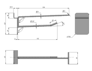 Échantillon gratuit vêtements en métal crochet mural en fil métallique étiquette de prix crochets d'affichage de panneau perforé crochets de Slatwall - Product Image 3