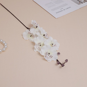 Orquídea Mariposa Artificial de Seis Cabezas de Seda para Pascua, Arreglo de Suelo para Sala de Estar u Hotel, Atrezzo Fotográfico y Fondo - Product Image 5
