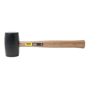 Martillo de goma Stanley de 16 onzas con mango de madera para carpintería y ensamblaje - Product Image 1