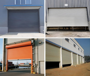 <span class=keywords><strong>Porte</strong></span> à enroulement en acier et aluminium, coupe-vent, style postmoderne, avec surface finie, pour supermarchés et écoles - Product Image 2