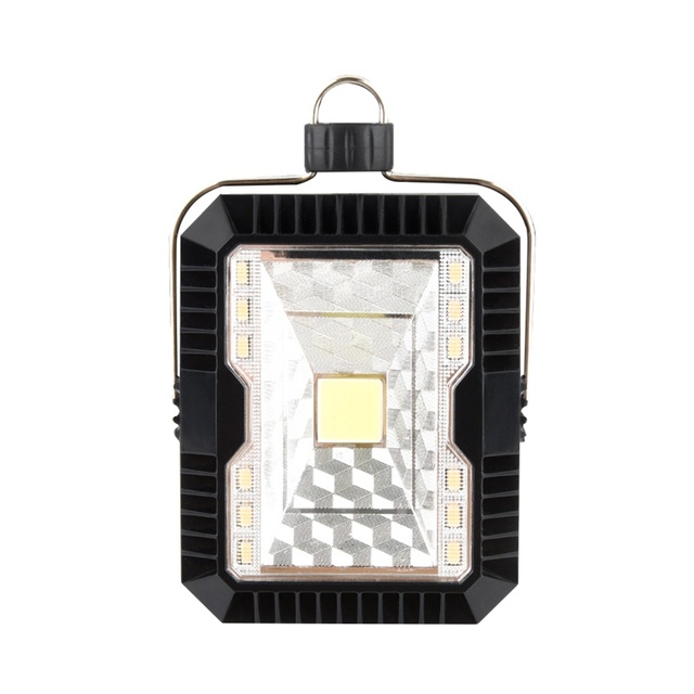 Outdoor LED Solar Camping Light Portable Tent Lamp With Hanging Hook Rechargeable Garage Lamp