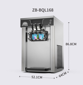 Cá Nhân Thương mại Máy làm kem ba hương vị xách tay mềm phục vụ ý <span class=keywords><strong>Ice</strong></span> <span class=keywords><strong>Cream</strong></span> thiết bị - Product Image 2