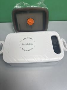 Boîte à lunch électrique rechargeable par USB avec affichage numérique 12000 mAh, boîte à bento chauffante portable avec doublure intérieure amovible, chauffe-aliments - Product Image 1