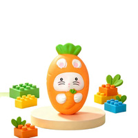 Jouet en caoutchouc souple en forme de lapin carotte, anti-stress, gadget sensoriel, cadeau pour jeunes