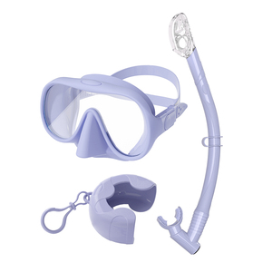 <span class=keywords><strong>Gafas</strong></span> de <span class=keywords><strong>Buceo</strong></span> de Lente Única de Vidrio Templado con Revestimiento de Nuevo Estilo, Máscara de Snorkel con Sistema Dry Top y Juego de Snorkel - Product Image 2