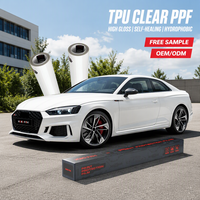HOHOFILM Film de protection de peinture auto-cicatrisant anti-rayures anti-UV pour voiture, film transparent brillant en TPU, film de protection de carrosserie PPF