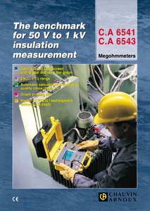 Chauvin Arnoux CA 6543 Insulation & <b>Continuity</b> <b>Tester</b> - Product Image 2