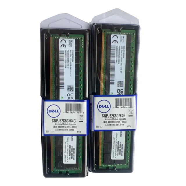 Dells Server 32gb Ddr5 ram Memory 16gb 32gb 64gb 128gb 2rx4 4800mhz 5600mhz DDR5 Server Memory