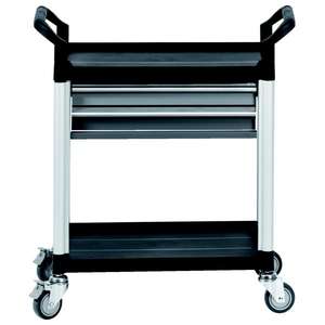 KS TOOLS - 800.0030 Chariot de service d'atelier, avec 2 tiroirs-EAN 4042146215401 ROLLING WORKSHOPS HAND TRUCKS AND UTILITY CARTS - Product Image 1
