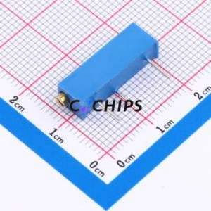 ตัวต้านทาน/โพเทนชิโอมิเตอร์แบบปรับได้สำหรับ3006P-500-LF ผ่านชิ้นส่วนรู (THT)-3P, ตัวต้านทาน6.5x4.9มม. 50Ohm 10% 750mW 250ppm/℃ - Product Image 2