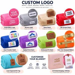 Manta de Franela Promocional, Suave y Cálida, de Doble Cara, con Logotipo Personalizado para Regalos Corporativos, Hogar, Viajes, Venta al Por Mayor - Product Image 2