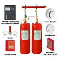 Système d'extinction d'incendie FM200 en acier inoxydable pour les salles électriques et de contrôle offshore