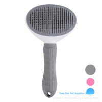 Brosse autonettoyante pour animaux de compagnie, élimination des poils en un clic, outil de toilettage pour chiens et chats, outil de démêlage