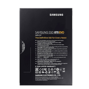 <span class=keywords><strong>870</strong></span> <span class=keywords><strong>EVO</strong></span> ซีรีส์ 2.5 นิ้ว 250GB SATA III V-NAND ฮาร์ดดิสก์แบบโซลิดสเตทภายใน <span class=keywords><strong>MZ</strong></span>-<span class=keywords><strong>77E250BW</strong></span> ใหม่สำหรับการใช้งานบนเซิร์ฟเวอร์ - Product Image 6