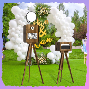 JIPAI Cabine <span class=keywords><strong>Photo</strong></span> Portable Vintage en Bois, Idéale pour les Anniversaires, les Mariages et les Salons <span class=keywords><strong>Photo</strong></span> – Vente en Gros B2B - Product Image 4