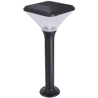 Lampadaire LED conique à nervures, étanche pour extérieur, éclairage de chemin et de pelouse, lampadaire de jardin pour parc et cour de villa