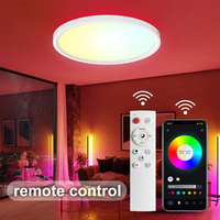 Kits d'éclairage pour maison intelligente Plafonnier LED ultra-mince WiFi Smart LED RGB Lights